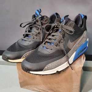 Men's Nike Air Max 90 Black, Blue, Grey Size 12
